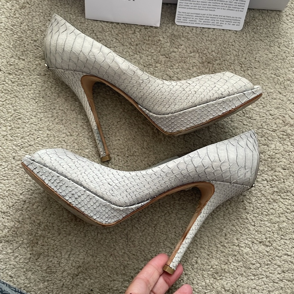 Christian Dior "Miss Dior" Peep toe platform heels, size 37/US 7 - Picture 5 of 10